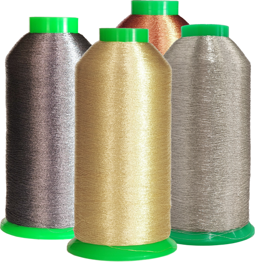 sparkle Metallic Threads Machine Embroidery 5000 yards per roll silver color 